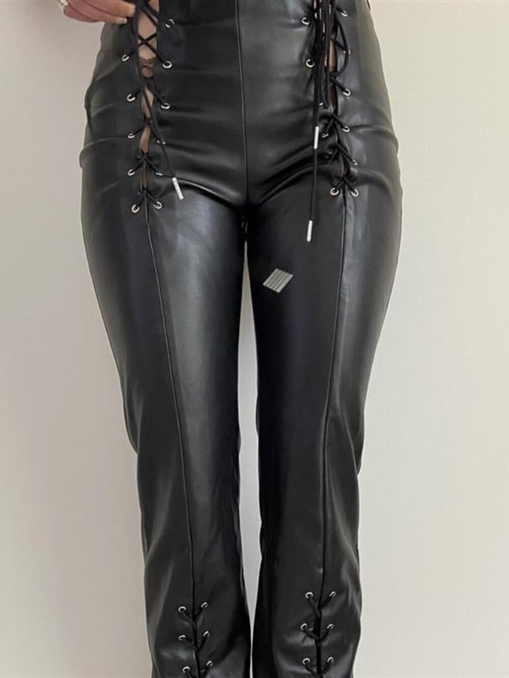 IAMGIA leather lace up pants